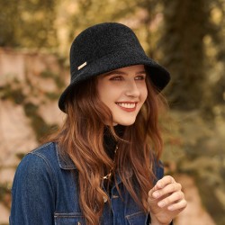 Fisherman hat simple elegant dome knitted hat for women