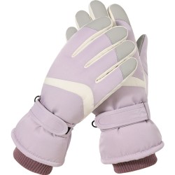 Women's winter waterproof touch screen ski gloves