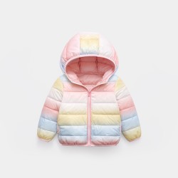 Children's Rainbow Warm Down Jacket