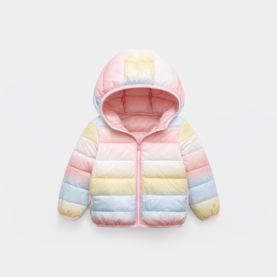 Children's Rainbow Warm Down Jacket