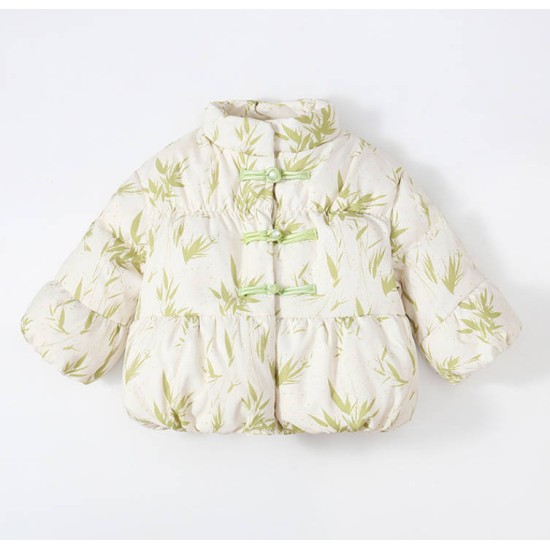 Girls' thickened down jacket