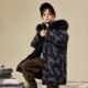 Boys' mid-length thickened winter down jacket