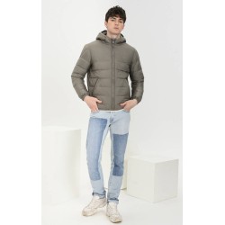 Autumn and winter men's hooded lightweight down jacket