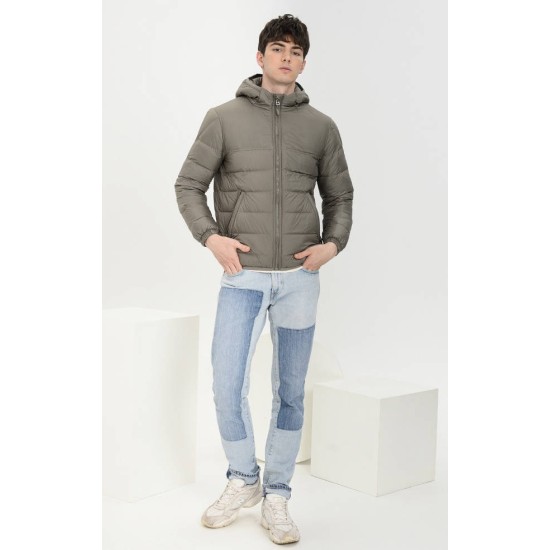 Autumn and winter men's hooded lightweight down jacket