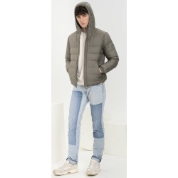 Autumn and winter men's hooded lightweight down jacket