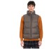 White duck down stand collar thickened down vest for men