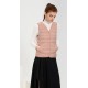 New down vest V-neck lightweight vest lining vest slim fit 90 white duck down women's