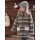 Girl's lambswool jacket padded and thickened tops