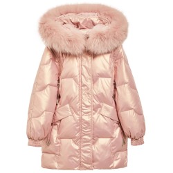 Down jacket medium-length girls' coat