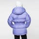 Winter hooded white duck down coat women